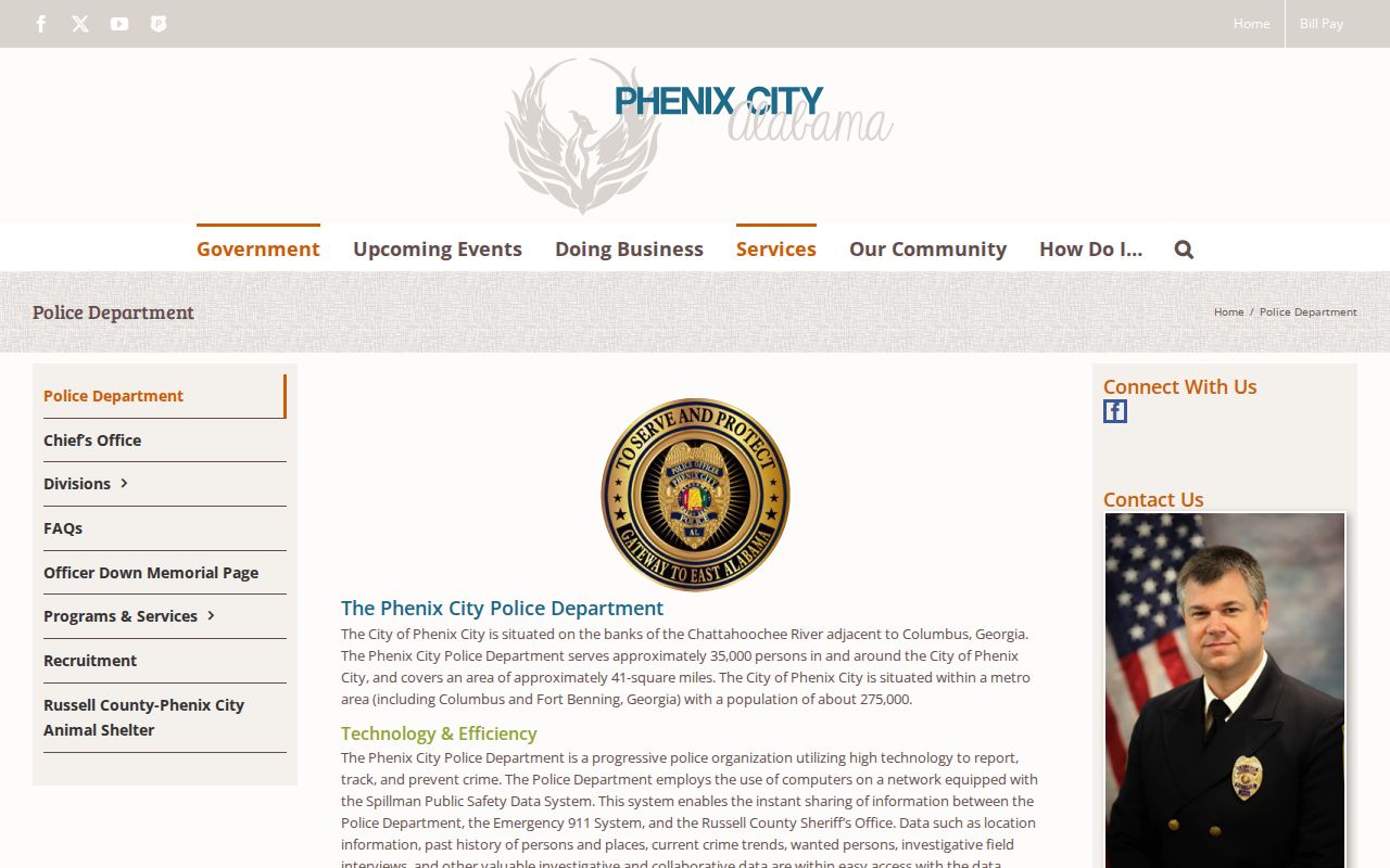 Phenix City warrant search police agency relationship