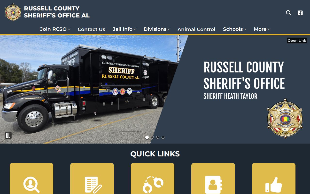 Russell County most wanted official app and site navigation